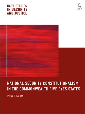 cover image of National Security Constitutionalism in the Commonwealth Five Eyes States
